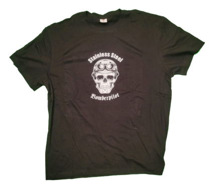 T-Shirt "Bomberpilot" (Stainless Steel)